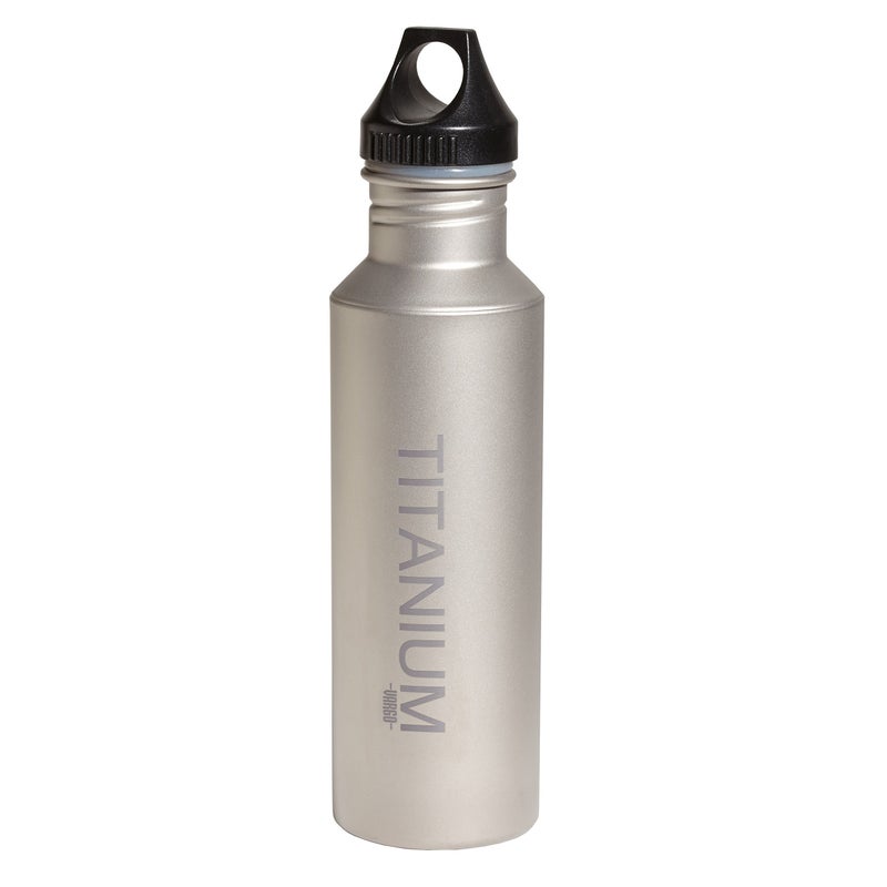 Vargo Titanium Water Bottle, Black Lid - Lightweight, Durable, and Eco-Friendly - Image 2
