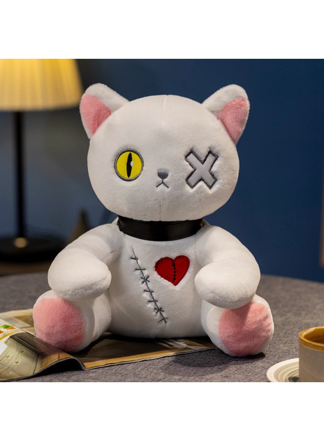 Loquat Dark Reborn Cat Doll Plush Toy Kitten Doll Funny  Gift Decoration Doll-Specifications:White Cute Cat-Color:35cm（0.35KG） - Image 1