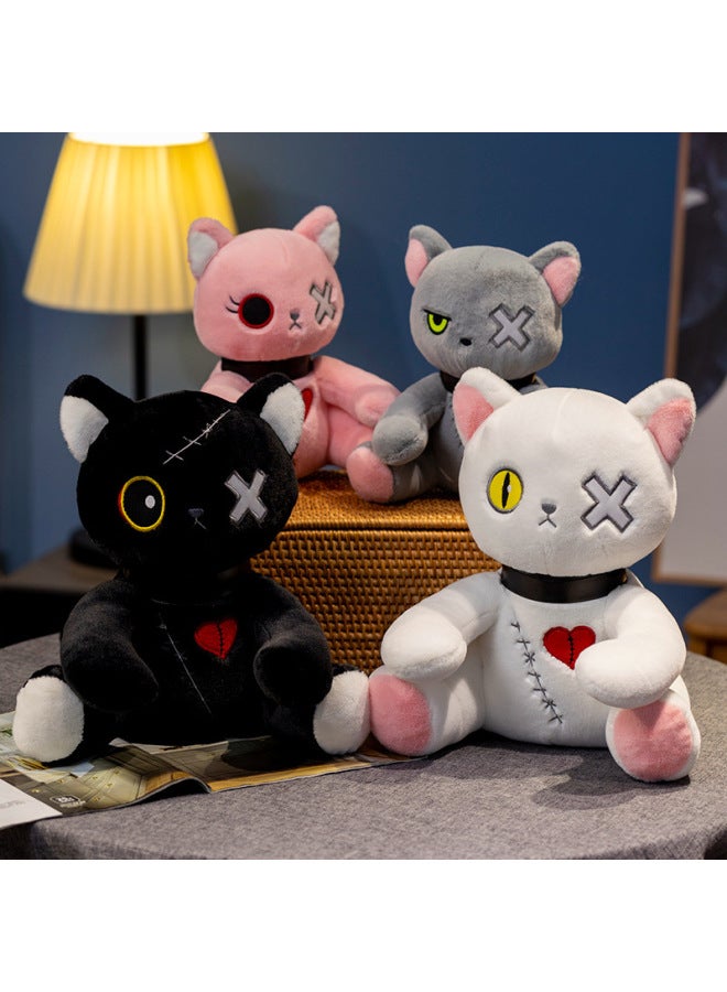 Loquat Dark Reborn Cat Doll Plush Toy Kitten Doll Funny  Gift Decoration Doll-Specifications:White Cute Cat-Color:35cm（0.35KG） - Image 3