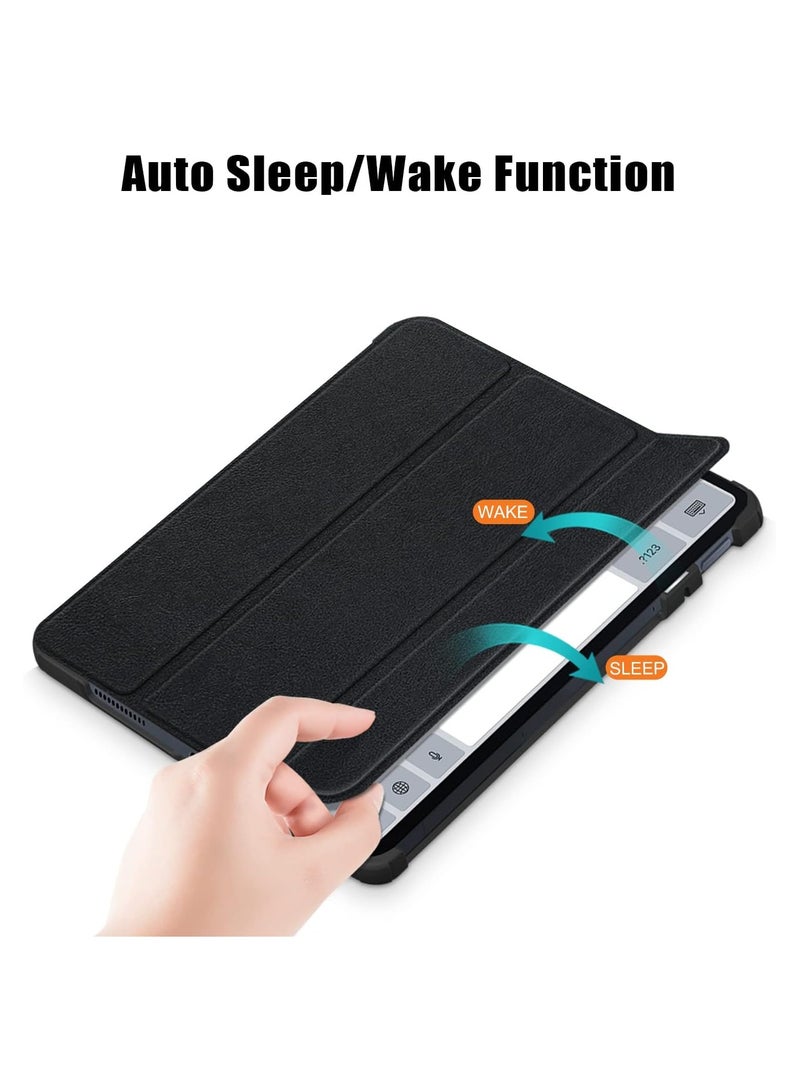 Xiaomi Pad 6 Pro/Pad 6 11inch Case Cover with Tempered Glass Screen Protector Tri-Fold Smart Tablet Slim Case Multi- Viewing Angles Stand Folio Case Cover with Auto Wake for Mi pad 6 / Pad 6 Pro - Image 4