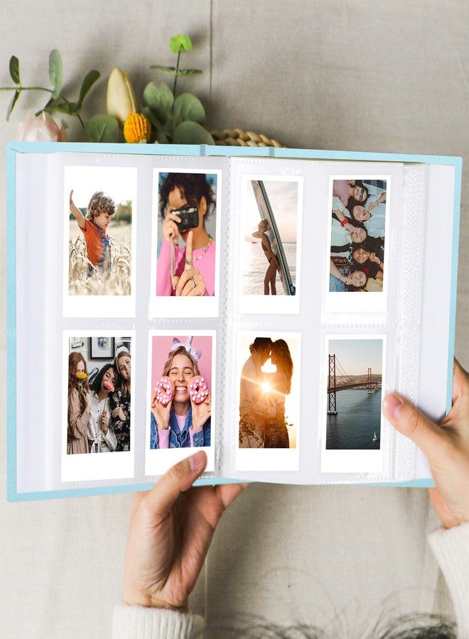 Holoary Mini Polaroid Photo Album 128 Pockets, Instax Photo Album Fits for Fujifilm Instax Mini 7s 8 9 11 25 26 40 50s 90 Evo Z2300 Instant Camera, Instax Album Polaroid Snap(Ice Blue) - Image 5