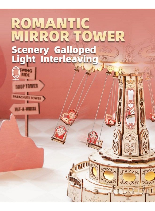 ROKR 3D Puzzles For Adultsstem Projects For Kidsled Swing Ride Model Building Kitmusic Box Diy Kitgift For Kids And Adults - Image 4