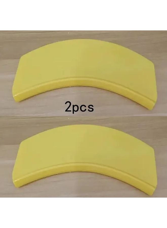 2 Pack Yellow Paint Can Spout Pouring Accessories With Brush Holder And Scraper - Image 1