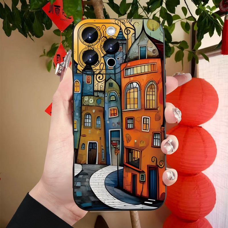 Fine Black TPU Phone Case Angel Eye Pattern For iPhone 17 Scratch Resistant - Image 4
