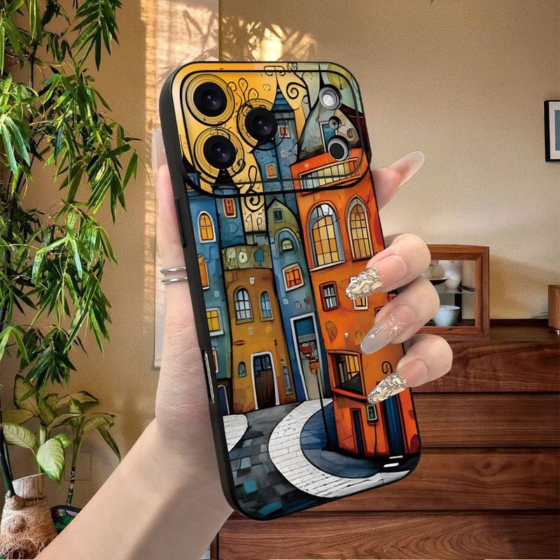 Fine Black TPU Phone Case Angel Eye Pattern For iPhone 17 Scratch Resistant - Image 1