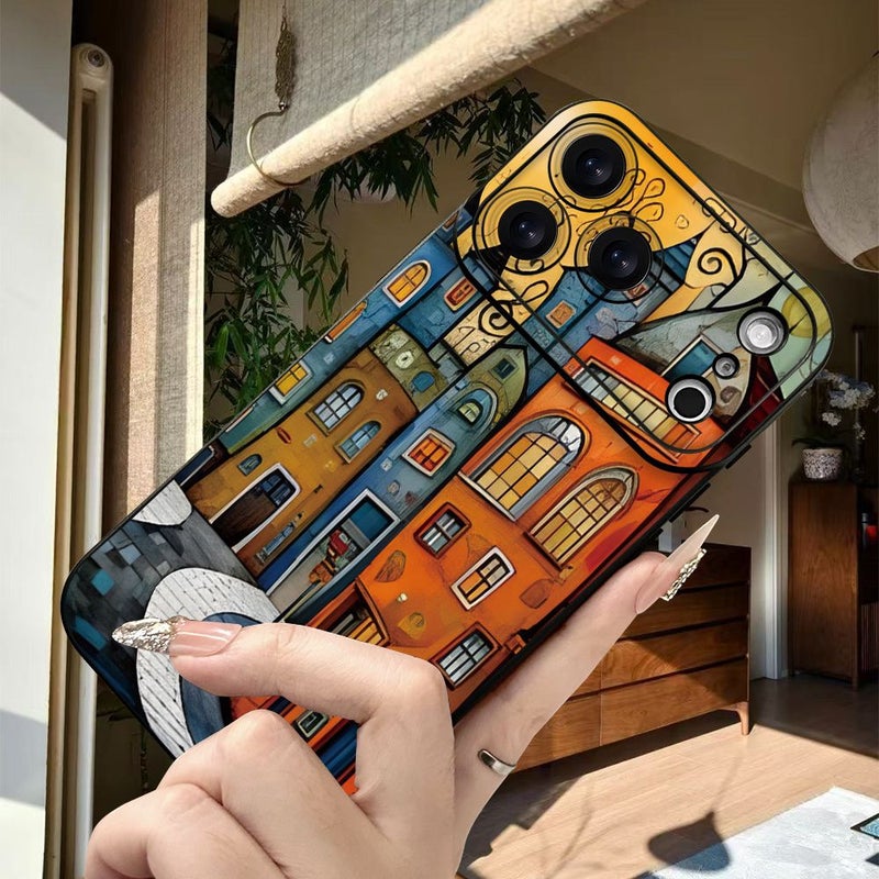 Fine Black TPU Phone Case Angel Eye Pattern For iPhone 17 Scratch Resistant - Image 3