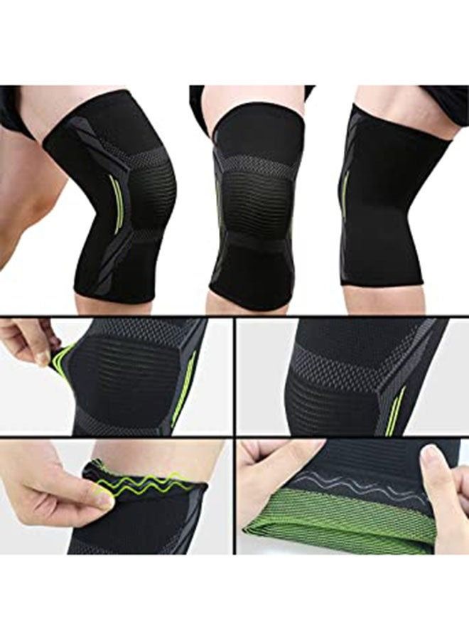 Beauenty 2 Piece Knee Pads Cycling Outdoor Running Silicone Way Stretch L  - Image 5