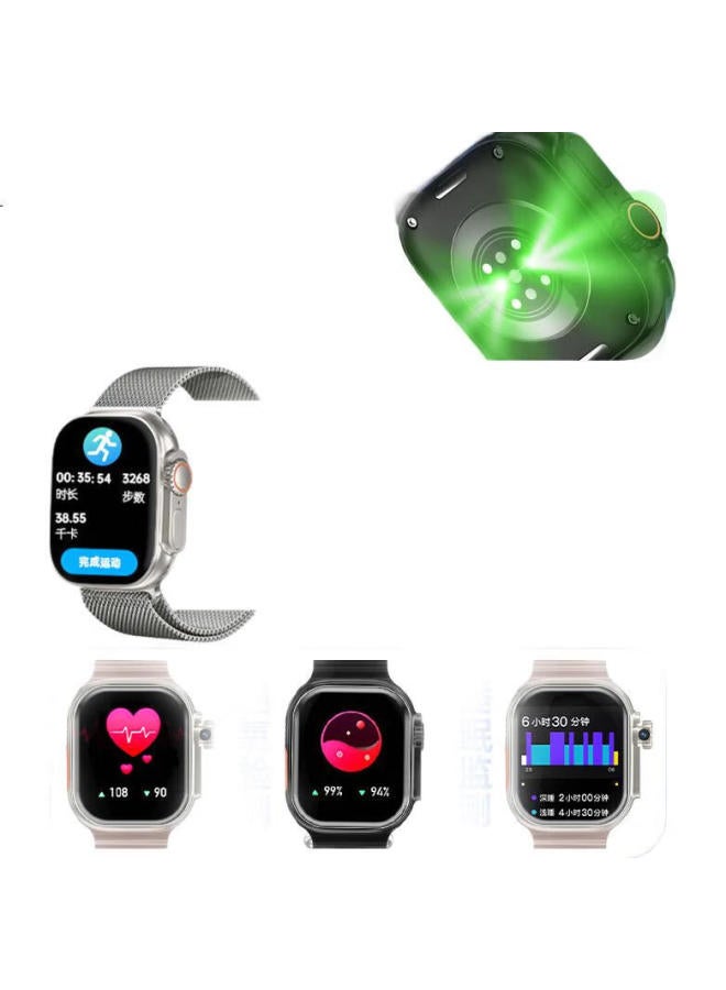 Doctor X3 Ultra Gold Smart Phone Watch Gps Insertable 5G Card Full Netcom Cellular High School Student Rotating Camera Waterproof Nfc Heart Rate Adult Men And Women Gift - Image 2