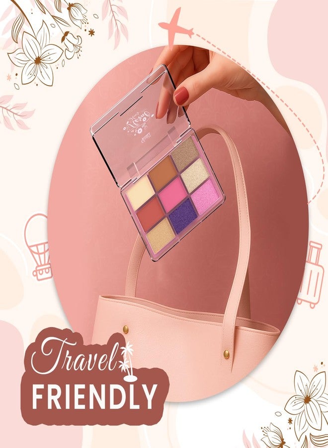 جلام 21 باليت ظلال العيون Glam21 Floral Hues 9 في 1 | ألوان غنية | سهلة الحمل | سهلة الدمج | مزيج من الألوان المطفية واللامعة، مقاومة للتلطخ (7.2 جم) | 02- ديزي - Image 4