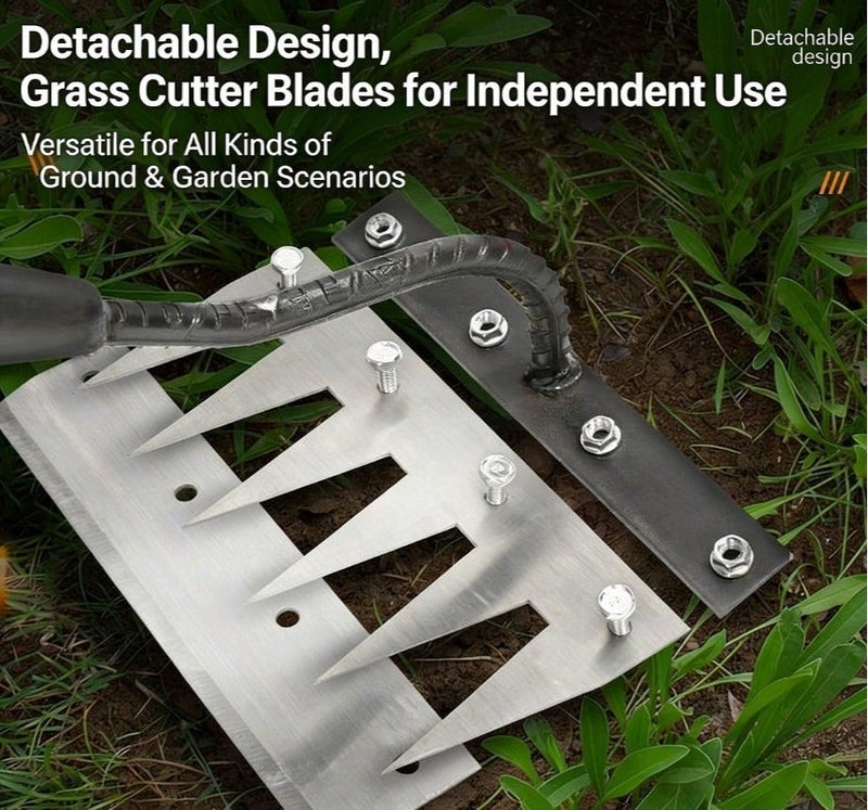 8-Teeth Manganese Steel Garden Rake, Multifunctional Weeding & Soil Loosening Tool for Planting and Farming - Image 2