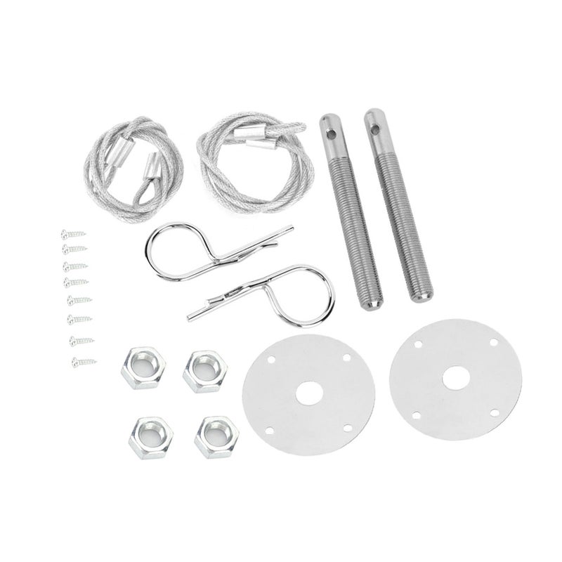 Engine Hood Pin Plate Bonnet Lock Clip Kit Car Modified Accessory - Image 5