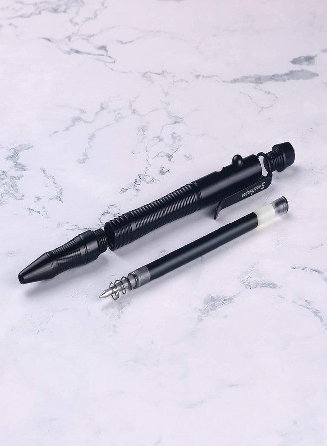SMOOTHERPRO Bolt Action Pen Compatible with Pilot G2 Refill Durable Stainless Steel Clip for EDC Use Signature in Office School Color Gray (TG206) - Image 3