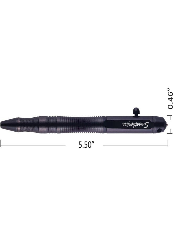 SMOOTHERPRO Bolt Action Pen Compatible with Pilot G2 Refill Durable Stainless Steel Clip for EDC Use Signature in Office School Color Gray (TG206) - Image 2