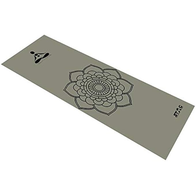 STAG Designer Yoga Mat, 4Mm (Grey/Black) - Image 3