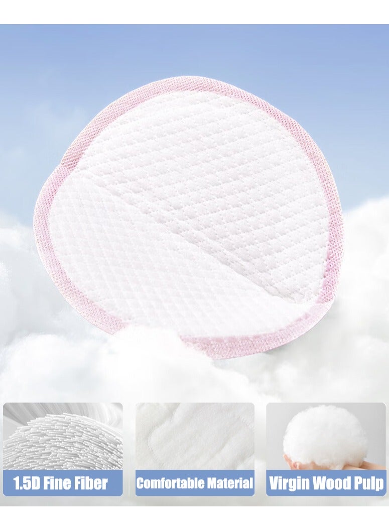 100pcs Breast Pads Stay Dry Disposable Nursing Breast Pads Soft and Super Absorbent Breast Pads Leakproof Design Nipple covers for Breast Feeding Each Individual Packaging - Image 2