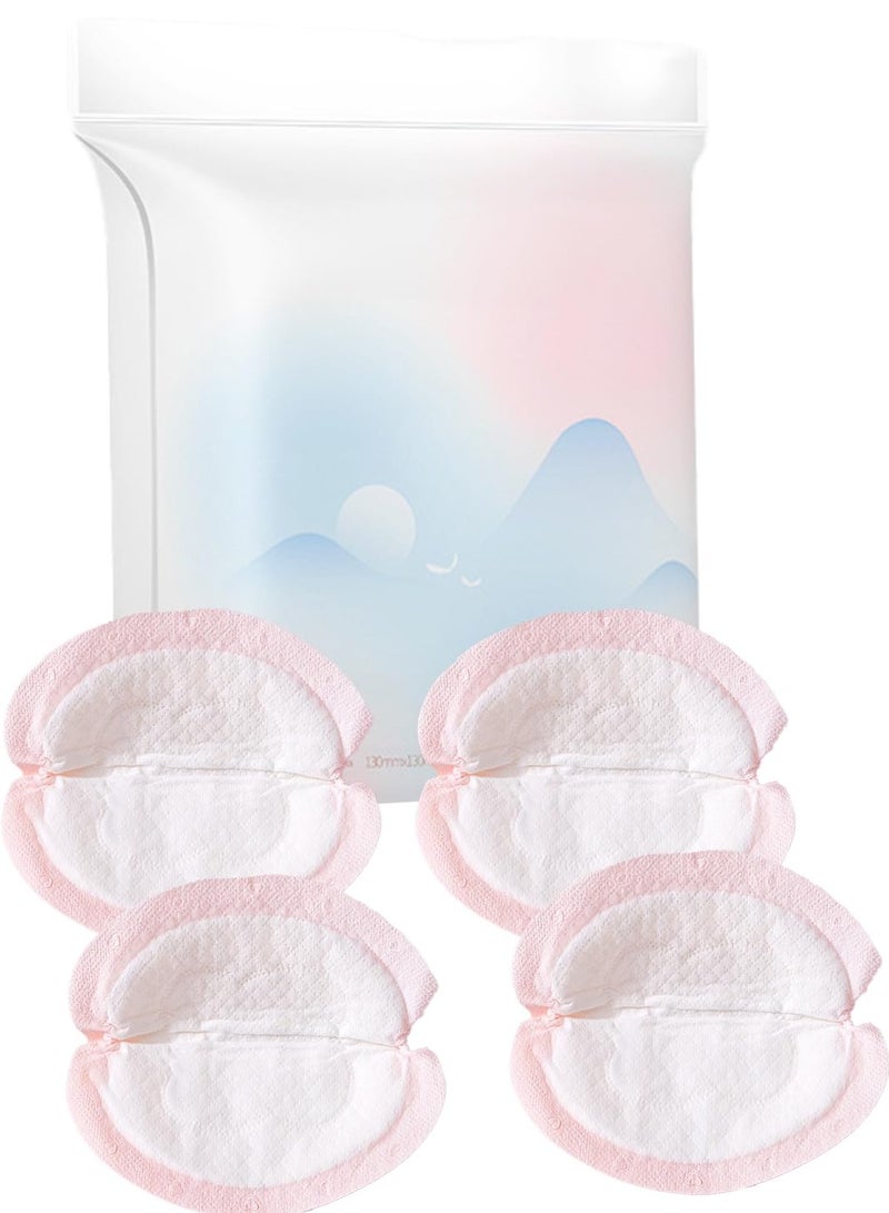 100pcs Breast Pads Stay Dry Disposable Nursing Breast Pads Soft and Super Absorbent Breast Pads Leakproof Design Nipple covers for Breast Feeding Each Individual Packaging - Image 1