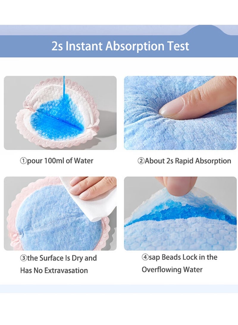 100pcs Breast Pads Stay Dry Disposable Nursing Breast Pads Soft and Super Absorbent Breast Pads Leakproof Design Nipple covers for Breast Feeding Each Individual Packaging - Image 3