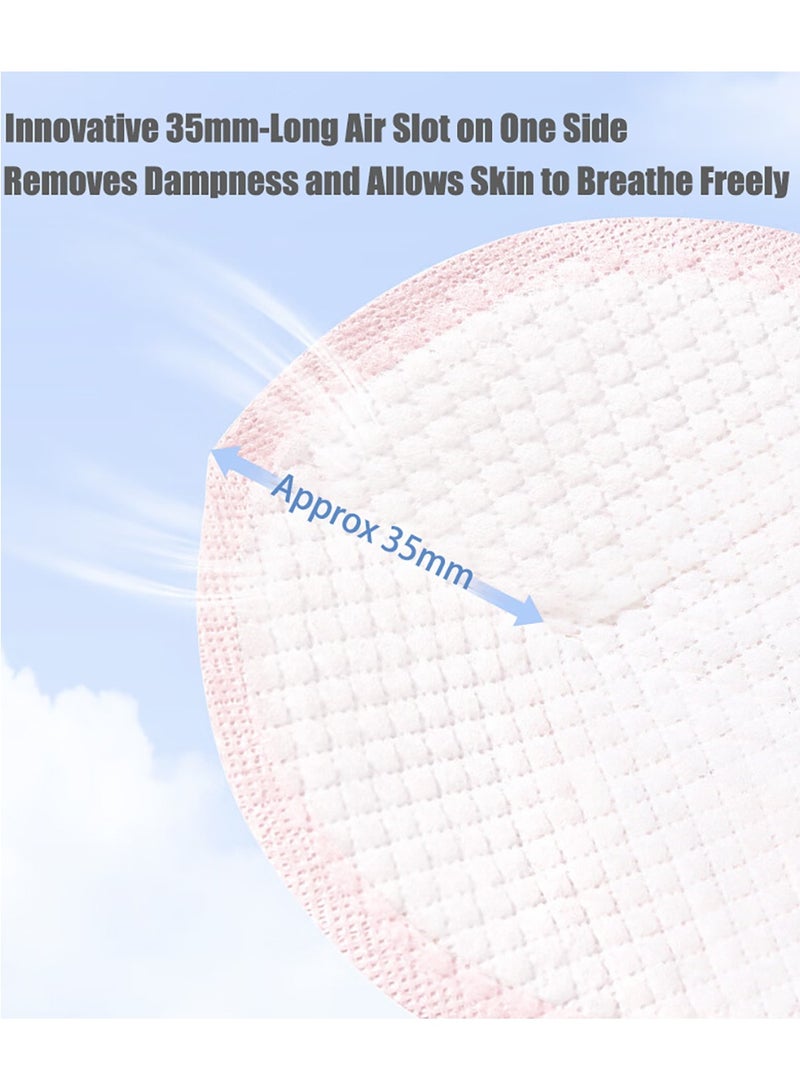 100pcs Breast Pads Stay Dry Disposable Nursing Breast Pads Soft and Super Absorbent Breast Pads Leakproof Design Nipple covers for Breast Feeding Each Individual Packaging - Image 4