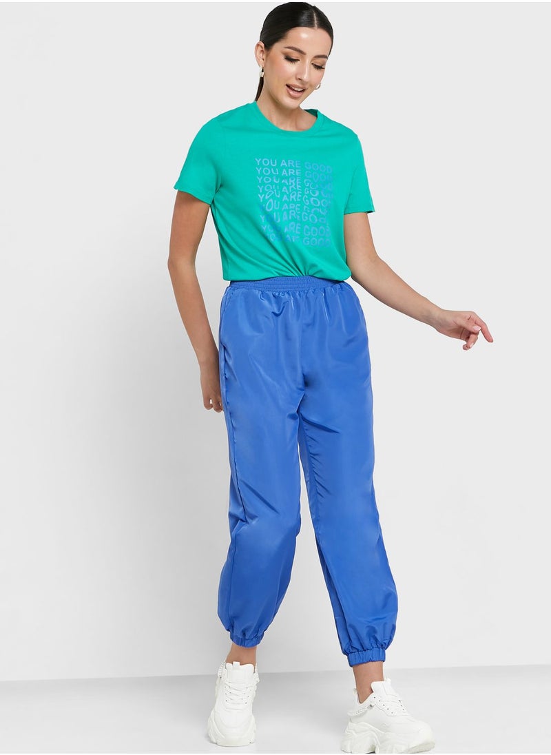 VERO MODA - Solid Cuffed Pants - Image 1