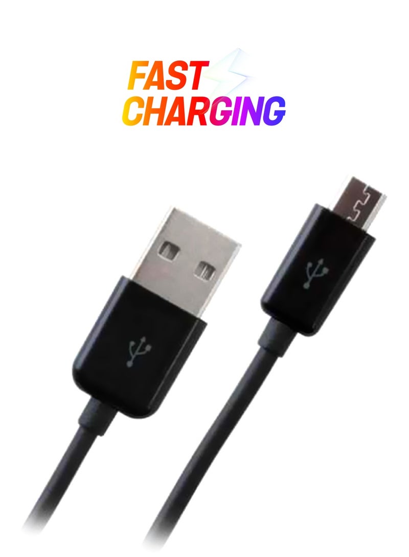 كابل شحن مايكرو USB أسود
