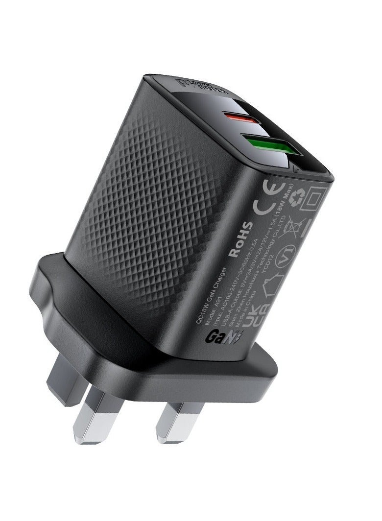 ACEFAST Fast Charge Wall Charger A99 PD30W 1xUSB-C + 1xUSB-A - Image 1