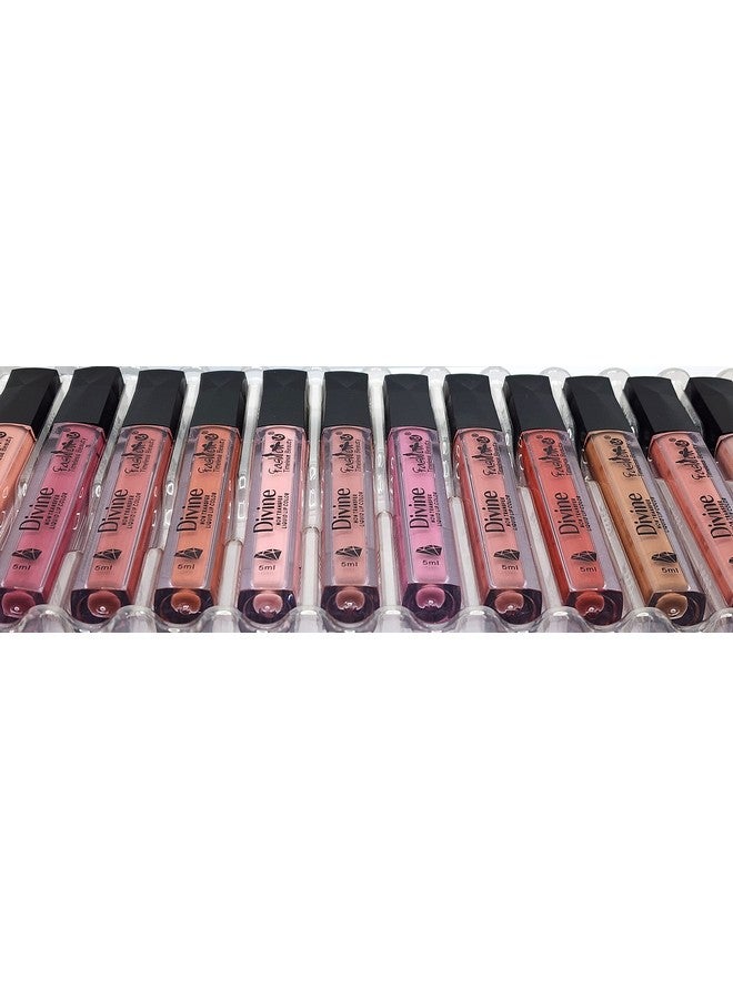 TopFinderÂ® Matte Lipstick Set, 12 Shades, Compact Size, Transfer Proof, Long Lasting Creamy Soft Texture Liquid Smooth Touch - Pack Of 12pc (Nude, Multicolored)- 5ML - Image 2