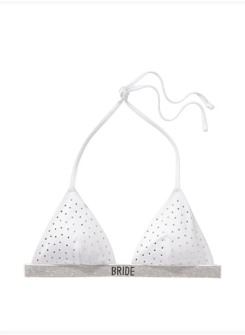 Victoria's Secret Bride Shine Triangle Bikini Top