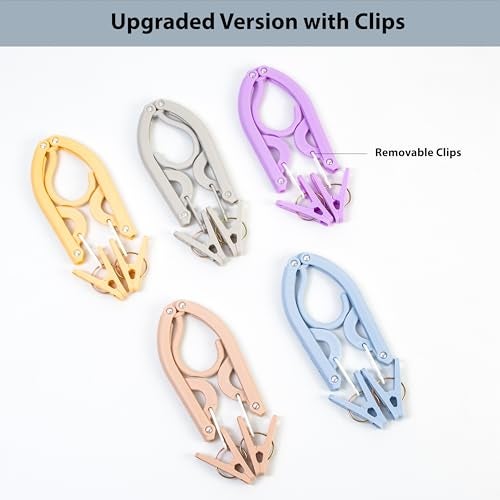 MtBoi Travel Hangers, Cruise Ship Essentials Travel Essentials, Portable Cruises Must Haves 2026, Folding Hangers for Suitcase, RV Camping Airplane Europe Vacation Essential (10, Mixed) - Image 5