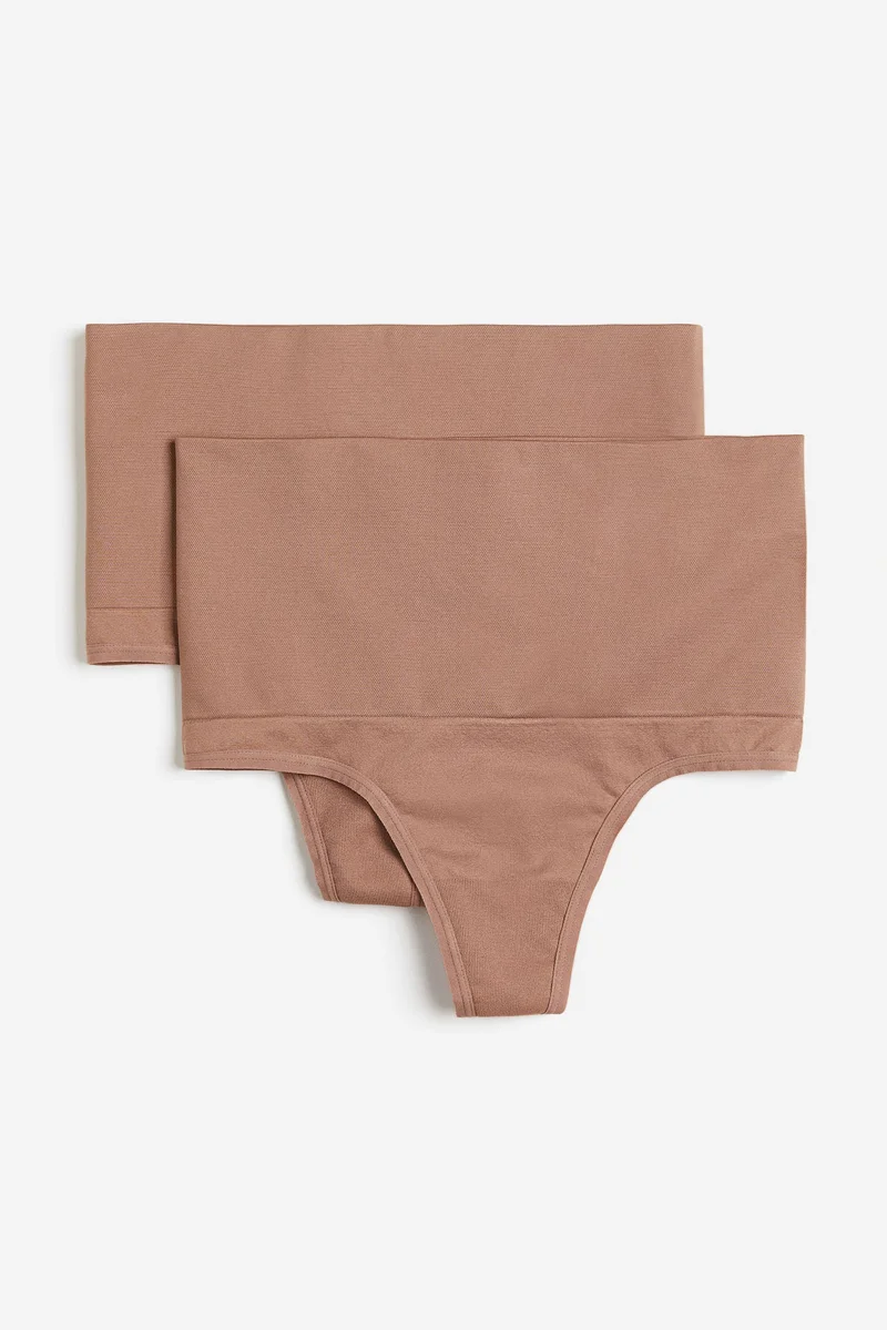 H&M 2-pack firm shaping thongs