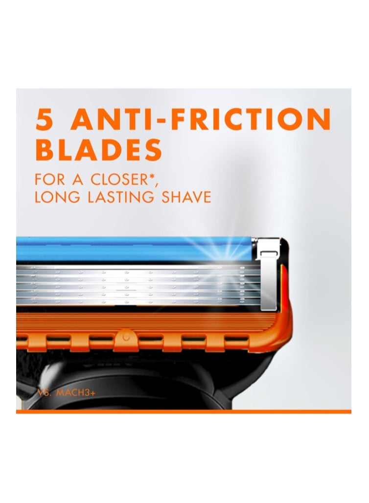 ماكينة حلاقة جيليت فيوجن 5 للرجال بشفرتين - قطعة واحدة - Image 2