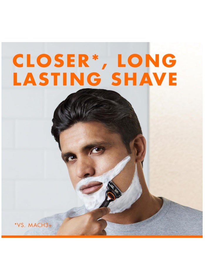 ماكينة حلاقة جيليت فيوجن 5 للرجال بشفرتين - قطعة واحدة - Image 5