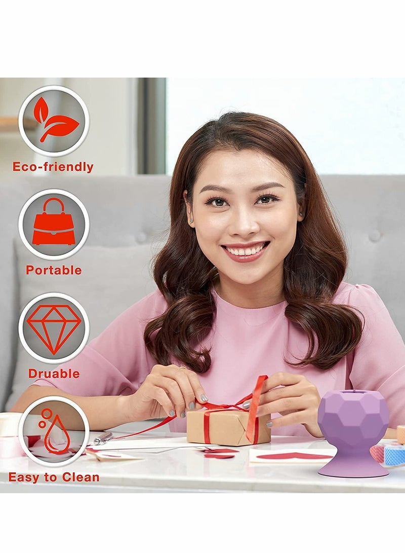 Excefore Suctioned Vinyl Weeding Scrap Collector Craft Silicone Suction Cups for Disposing, Tools Supplies Holder Vinyls, Weeder Heat Transfer Disposing - Image 5