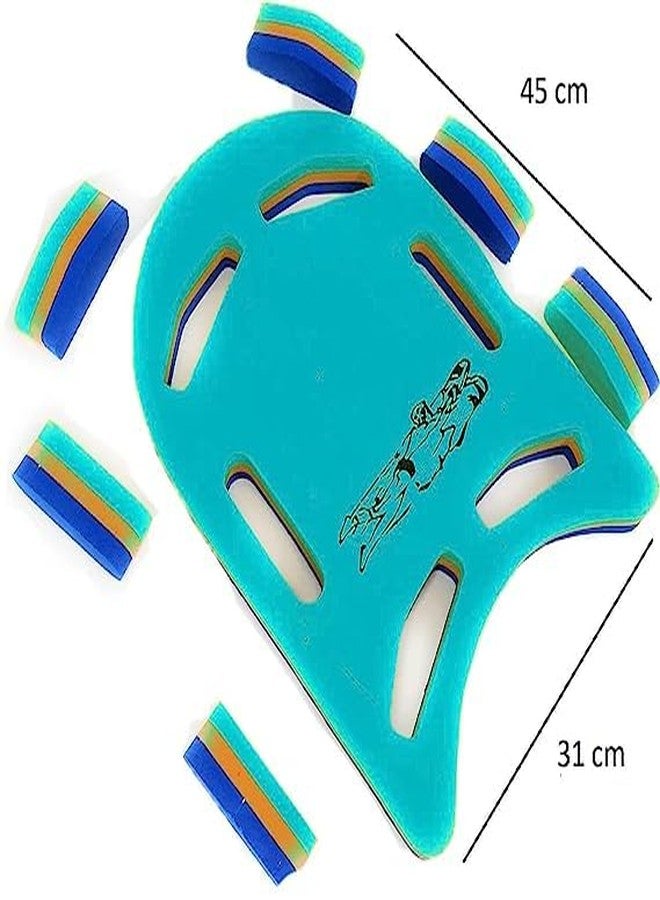 Jukusa Unisex Board Swimming Kickboard Swimming and Training for Beginners and Advanced Swimmers with Ergonomic Grip Handles, Three Layers Adults and Kids. Float Board to Learn (Multicolor) - Image 4