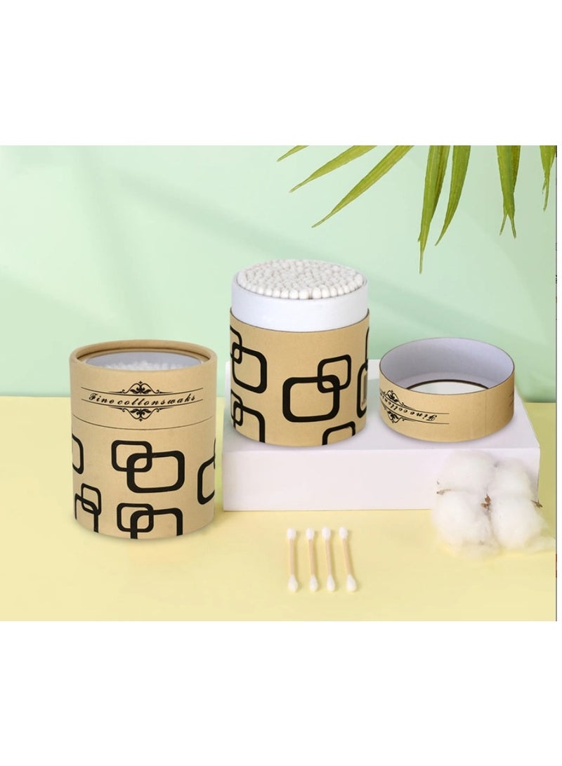 Premium Quality Disposable Cotton Swabs Double Tipped Cotton Swab  Head Multipurpose Safe Cleaning Sterile Sticks 2 Boxes 360 Sticks - Image 1