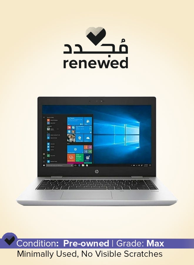 Renewed - ProBook 640 G5 Laptop With 14-Inch Full HD Display, Core i5-8th Gen/Dual Core/16GB RAM/256GB SSD/Intel HD Graphics/Windows 11 Arabic Silver