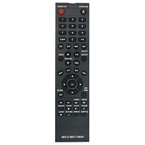PERFASCIN NB681 NB672 NB677 Remote for Magnavox DVD Player DV225MG9/F7 CDV225FX4 DV225MG9A DV226MG9 DV226MG9B GDV228MG9 DV220FX4 DV220FX4A CDV220MW9 DV220MW9 DV220MW9A DV225MG9 NB672UD NB677UD NB681UD - Image 2