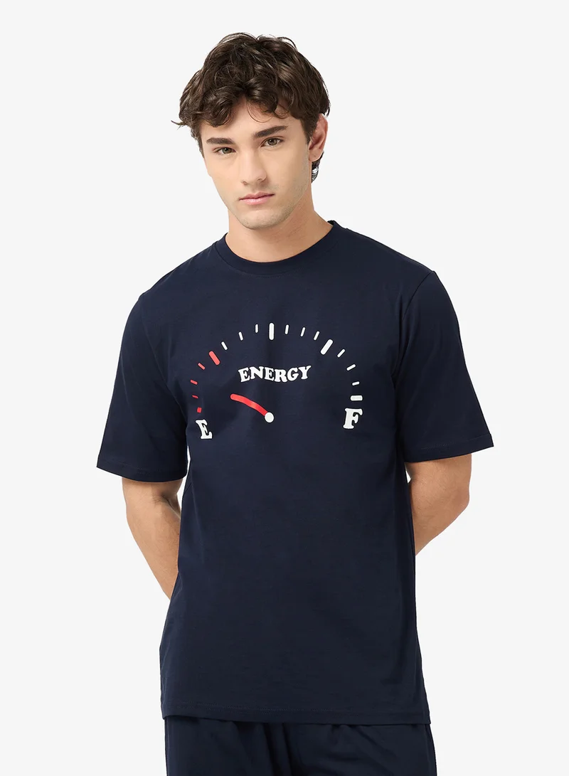 Seventy Five  Nightwear T-Shirt and Pant Set for Men | Best Price UAE