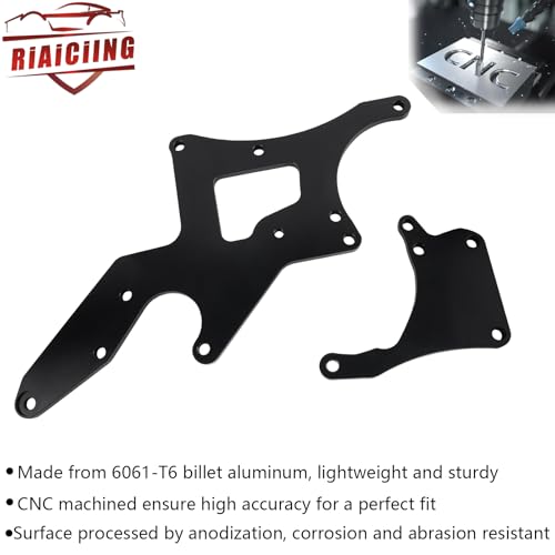 RiAiCiING LS Engine Serpentine Bracket Alternator Power Steering Pump Swap Conversion for GM Chevrolet LS1 LS2 LS3 LS6 LS7 4.8L 5.3L 6.0L 6.2L Truck & SUV Engines - Image 3