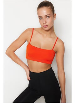 trendyol Pomegranate Flower Medium Supported/Styling Rope Strap Knitted Sports Bra THMSS23SS00024  - Image 3
