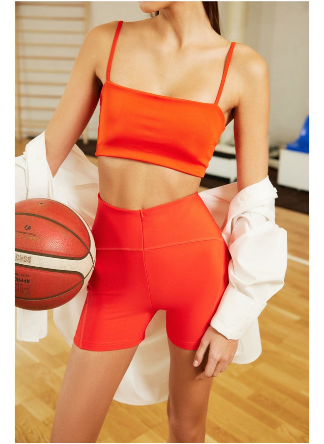 trendyol Pomegranate Flower Medium Supported/Styling Rope Strap Knitted Sports Bra THMSS23SS00024  - Image 2