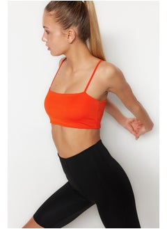 trendyol Pomegranate Flower Medium Supported/Styling Rope Strap Knitted Sports Bra THMSS23SS00024  - Image 4