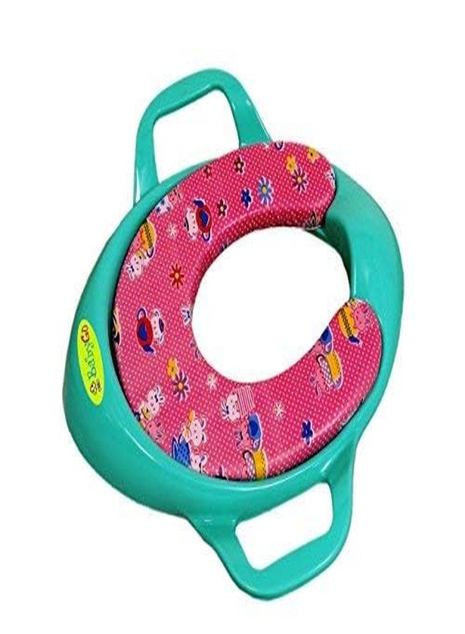 Gurbik Soft Cushion Durable Potty Trainer Comfortable Seat with Support Handles for kids (Sea Green) - Image 1