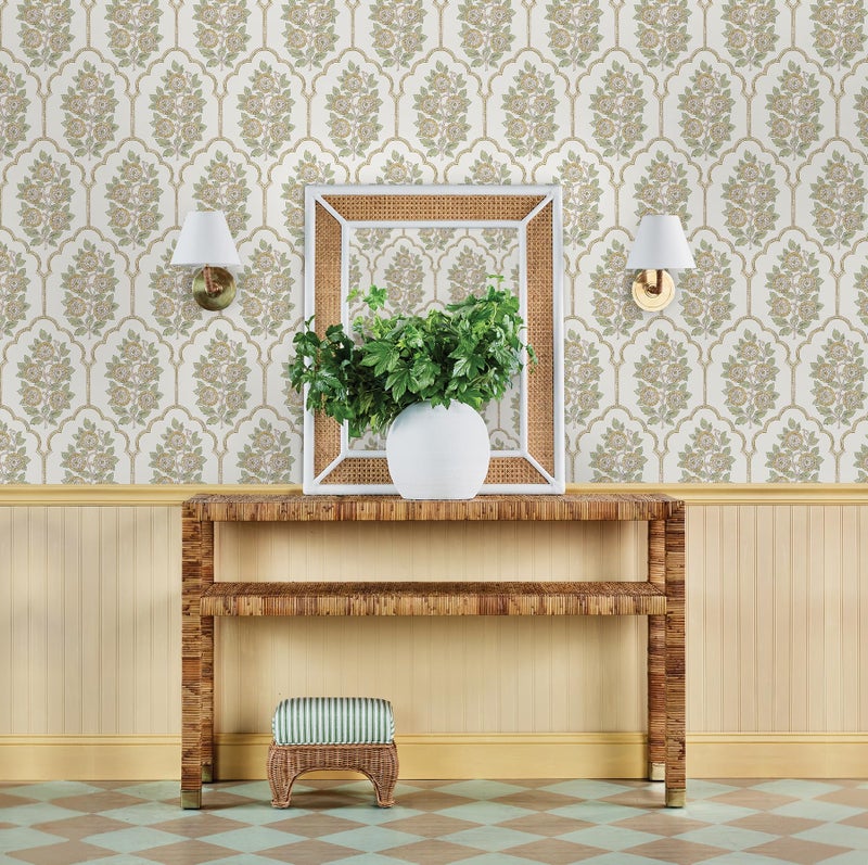 NuWallpaper x Society Social Floral Bazaar Ochre Peel and Stick Wallpaper, SSS6313 - Image 3