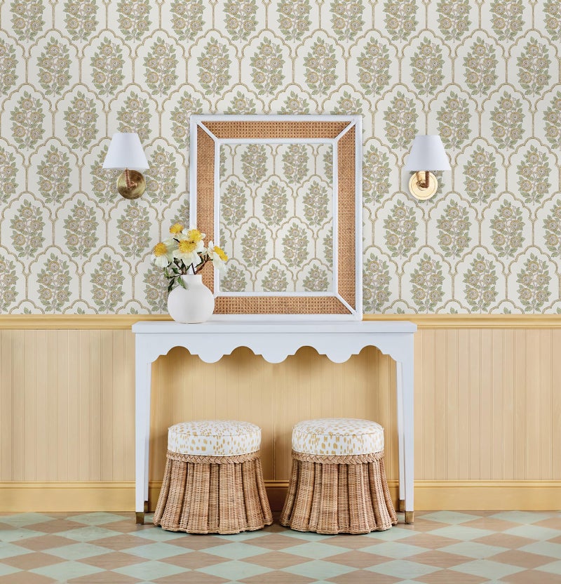 NuWallpaper x Society Social Floral Bazaar Ochre Peel and Stick Wallpaper, SSS6313 - Image 2