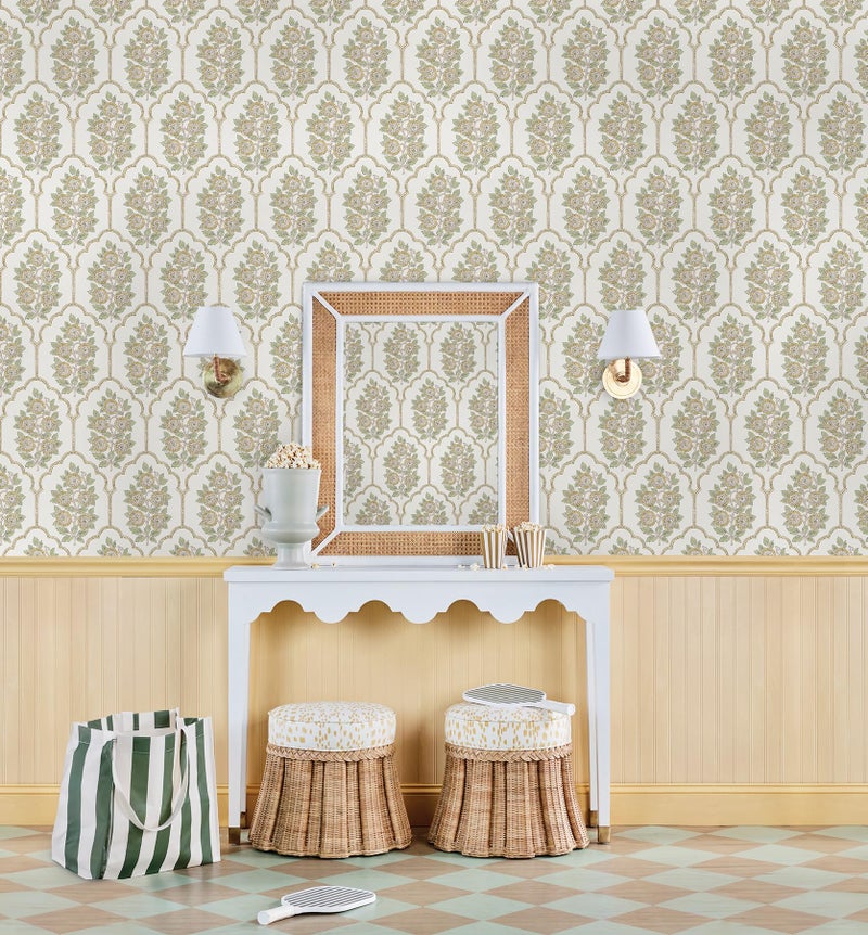 NuWallpaper x Society Social Floral Bazaar Ochre Peel and Stick Wallpaper, SSS6313 - Image 4
