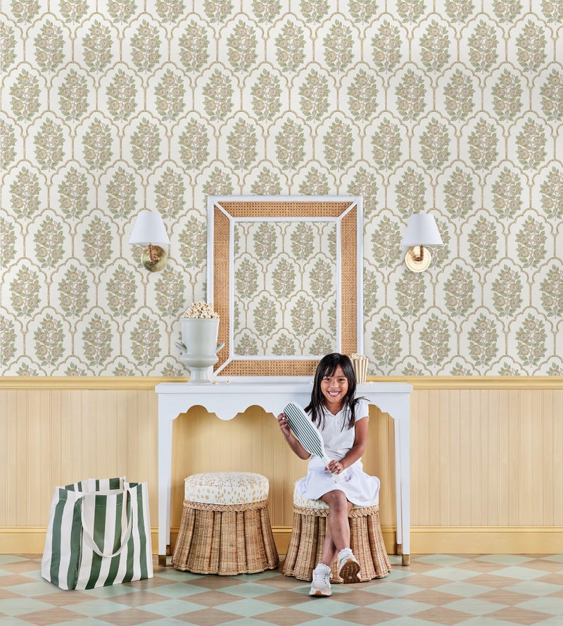 NuWallpaper x Society Social Floral Bazaar Ochre Peel and Stick Wallpaper, SSS6313 - Image 5