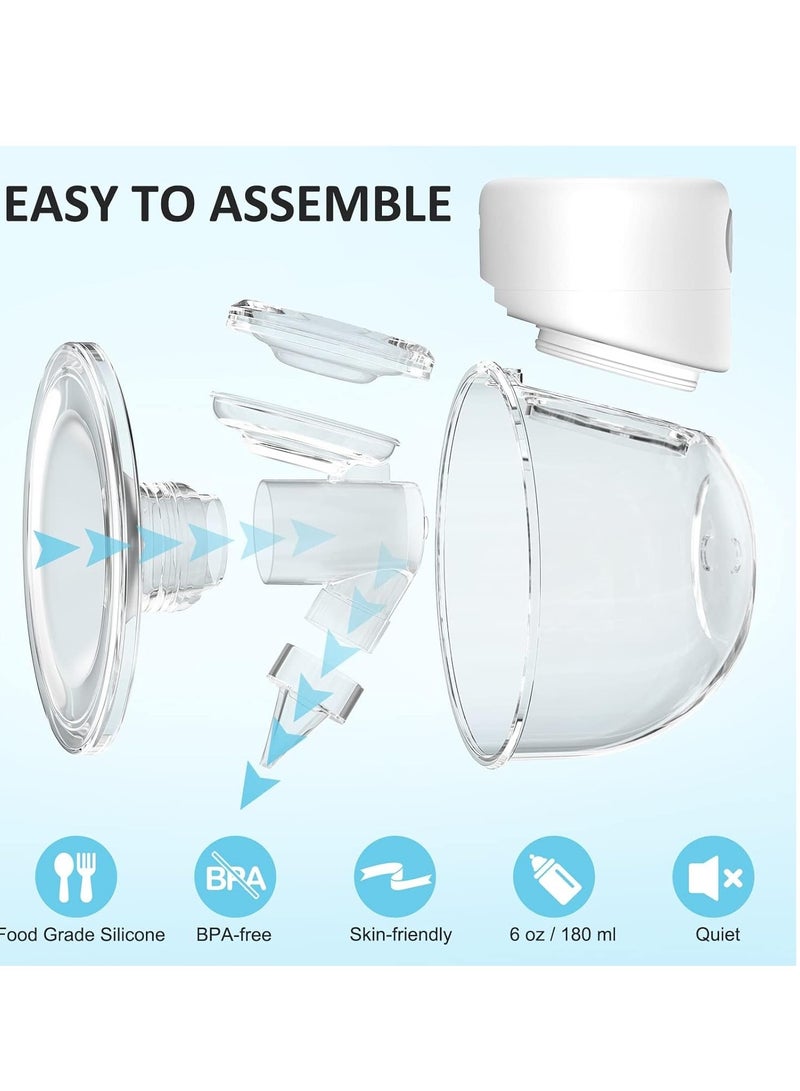 spa luxetique Breast Pump, Electric Breast Pump, Wearable Breast Pump, Hands Free Breast Pump, 2 Mode & 9 Levels, 24mm Flange, 1 Pack - Image 3