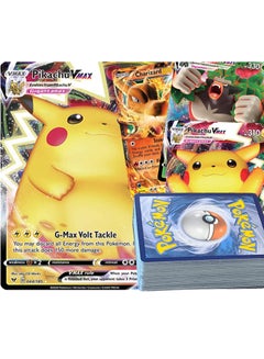 100-Piece Pokemon Vmax Trainer Cards Series Rare Battle Trainer Kids Cards Special Custom Collection Cards