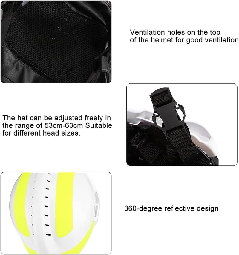 klarako Safety Helmets, Emergency Rescue Anti-Impact Fire Fighter Protective Hard Hat with Headlamp and Goggles, Anti-Smash and Anti-Collision - Image 4