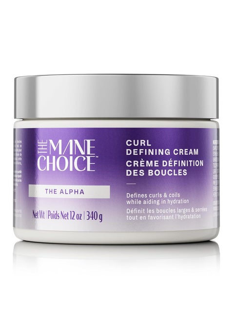 The Mane Choice The Alpha Curly As Can Be Curl Defining Cream,12 Oz, Defines, Hydrates & Smooths Frizz, Curl Cream For Coily, Wavy & Curly Hair, Enriched with Biotin & Vitamin E, Paraben-Free